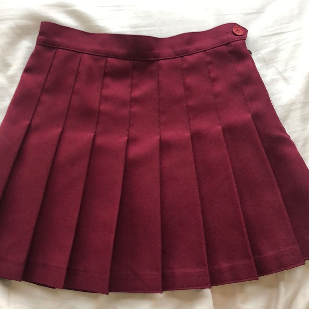 Maroon Tennis Skirt